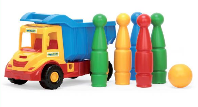 Іграшкова машинка Вантажівка з кеглями серії Multi Truck Wader (32220,39220), фото 1