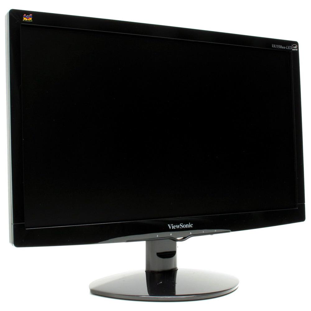 Монітор 19" 1366*768 TN ViewSonic VA1938WA-LED LED VGA чорний бв з кабелями