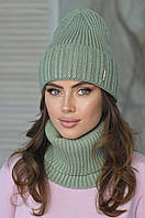 В'язаний комплект "Ненсі" колір фісташка