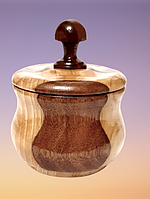 Шкатулка фигурная деревянная, бочонок для, сахара, чая, кофе, ручная работа