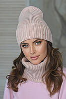 В'язаний комплект "Ненсі" колір пудра