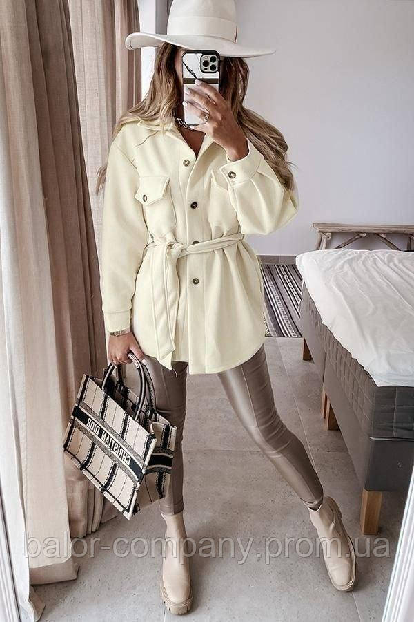 Женское стильное пальто рубашка из кашемира 42-46, 46-48 46/48 ...