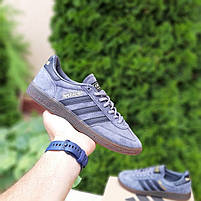 Чоловічі кеди замшеві сірі Adidas Spezial. Підліткові кросівки у сірому кольорі Адідас Спеціал весна осінь, фото 6
