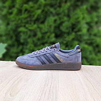 Чоловічі кеди замшеві сірі Adidas Spezial. Підліткові кросівки у сірому кольорі Адідас Спеціал весна осінь, фото 4