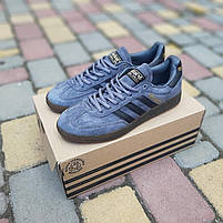 Чоловічі кеди замшеві сірі Adidas Spezial. Підліткові кросівки у сірому кольорі Адідас Спеціал весна осінь, фото 9