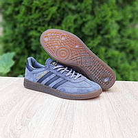 Чоловічі кеди замшеві сірі Adidas Spezial. Підліткові кросівки у сірому кольорі Адідас Спеціал весна осінь, фото 7