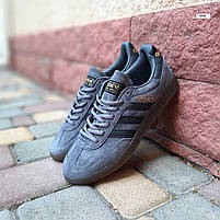 Чоловічі кеди замшеві сірі Adidas Spezial. Підліткові кросівки у сірому кольорі Адідас Спеціал весна осінь, фото 10