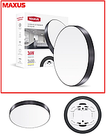 Светильник светодиодный MAXUS 36W 4100K 1-MSP-3641-SLB SP Ceiling Circle Slim Black