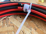 Дротовий сонячний кабель. Одна пара (1 шт. чорний + 1 шт. червоний) 10-футовий 10AWG сонячний, фото 3