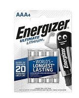 Батарейки Energizer Ultimate Lithium AAA/LR03 (4шт)