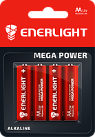 Батарейка ENERLIGHT MEGA Power Alkaline AA/LR6 (4шт)