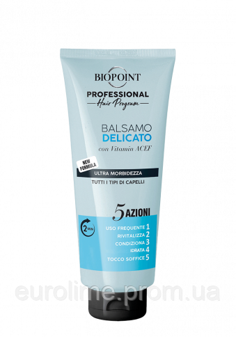 Кондиціонер для волосся BIOPOINT PROFESSIONAL DELICATO BALSAMO 5 дій 350 мл