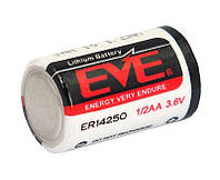 Батарейка литиевая EVE ER14250 3,6V 1/2AA 1200mAh (Li-ion)