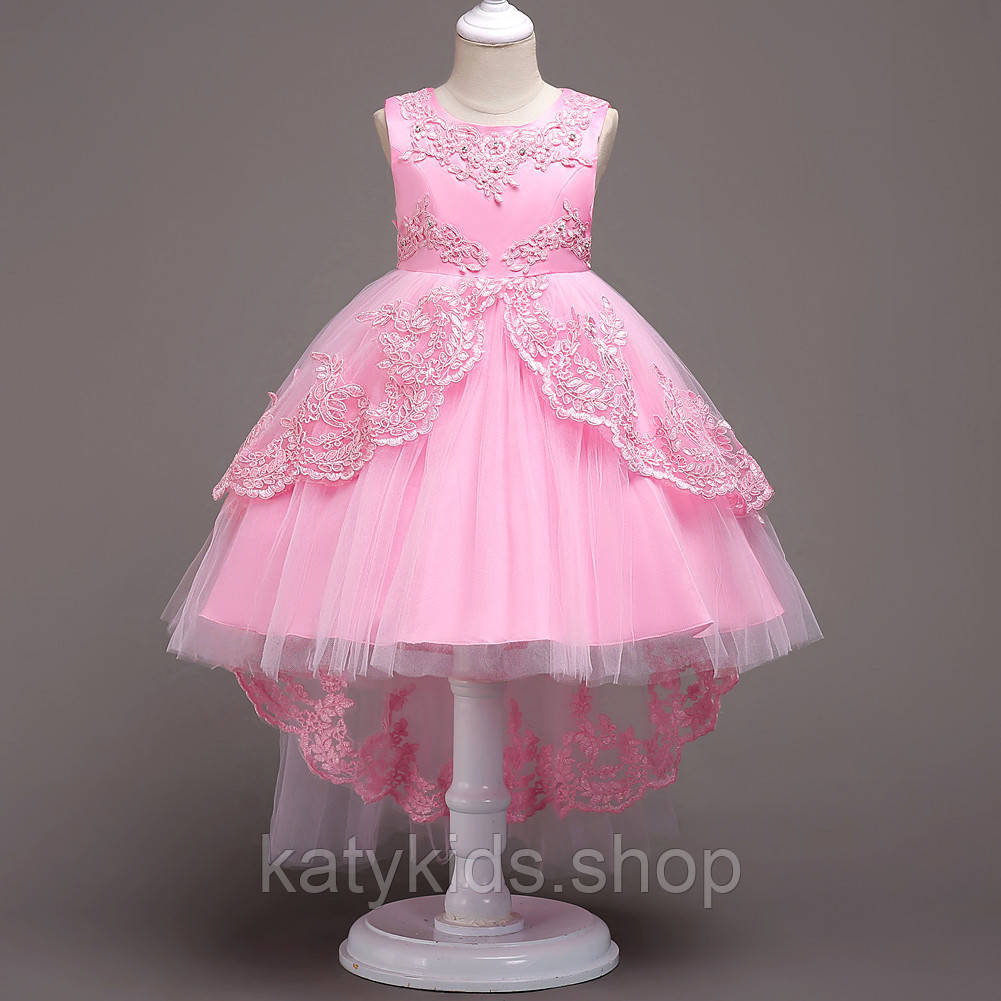 Святкова дитяча сукня Валери рожеве 140-150 см