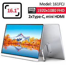 Монітор портативний 161FCJ / 16.1'' / IPS / 1920x1080 / Type-C / HDMI / jack 3.5 мм / другий екран