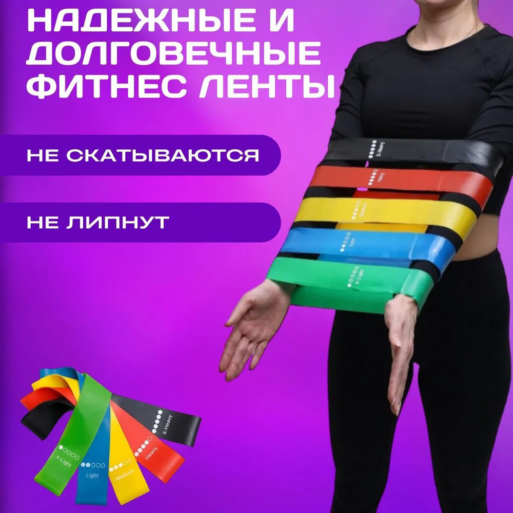 Спортивна гумка для ніг Fit Simplify, Еспандер стрічковий гумка для фітнесу, Еспандер LV-778 гумка фітнес - фото 3 - id-p1941855172