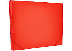 Папка-бокс "Optima" NoO35616-03 A4 30 мм пласт. на різ. червона(1)(20)