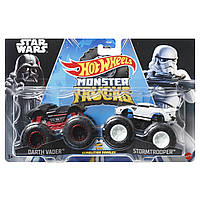 Набор из 2 машинок Хот Вилс Монстр Тракс Hot Wheels Monster Trucks Demolition Stormtrooper vs Darth Vader