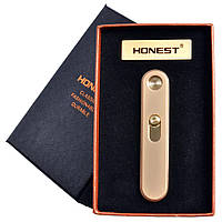 USB зажигалка в подарочной упаковке "Honest" 77127. KW-799 Цвет: золотой