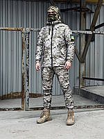 Тактичний костюм піксельний сірий для військових ВСК міцний, Армейська піксельна форма Куртка + Штани UA