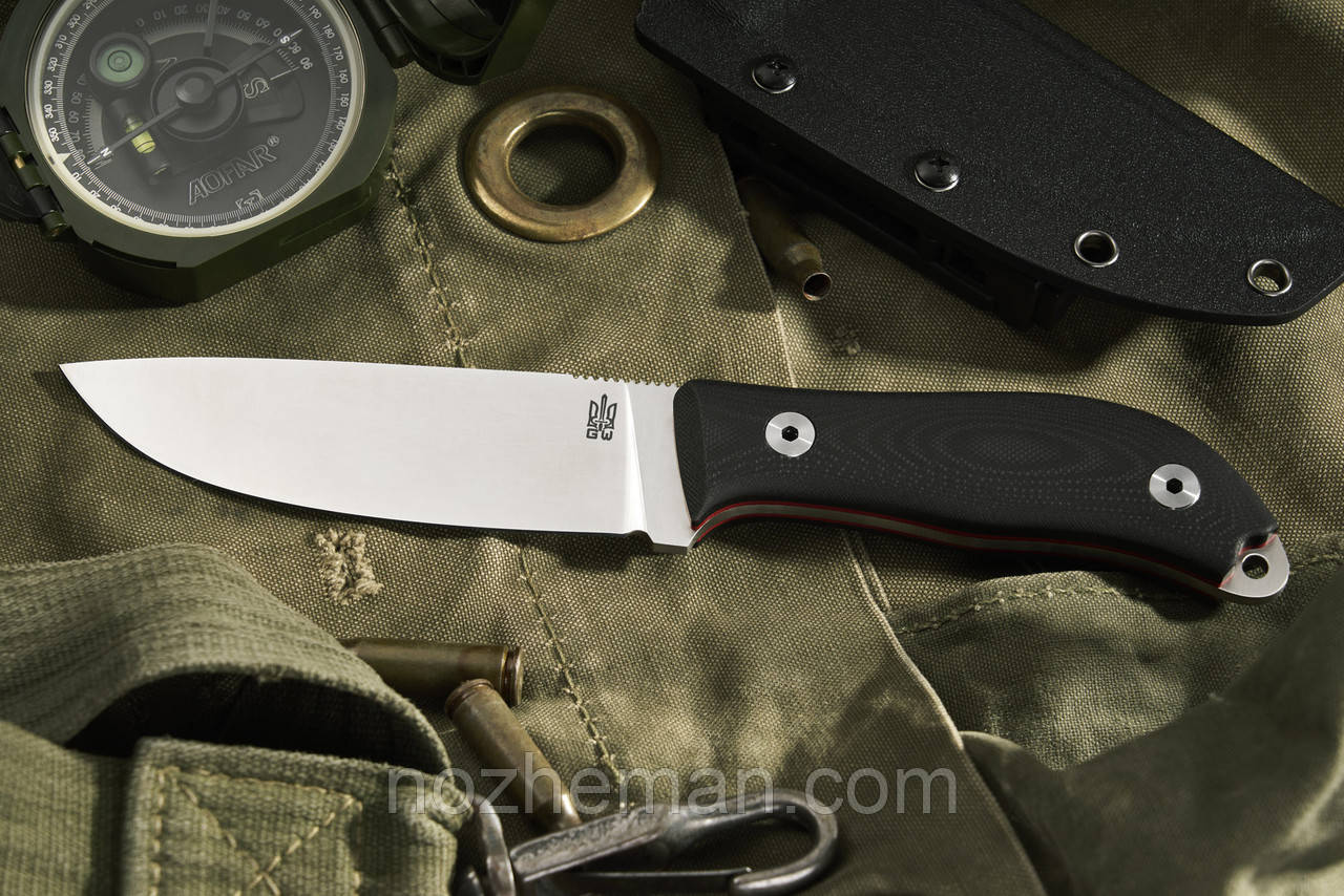 Ніж мисливський Снак 3 із нержавіючої сталі 9Cr18Mov/58-59 HRC, чохол з кайдексу в комплекті