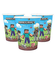 Одноразові стакани "Майнкрафт" (10 шт.), 250 мл