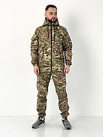 Зимний камуфляжный костюм 'Terra ' мультикам военный , Тактическая армейская форма мультикам на флисе те hops