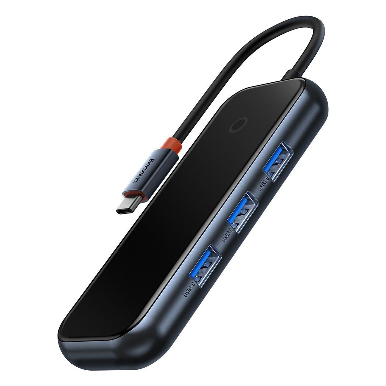 USB-хаб концентратор Baseus AcmeJoy 4-Port Type-C Black (WKJZ010013)
