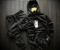 Спортивный костюм Nike Cash Money мужской весна осень черный | Комплект Найк Худи + Штаны осенний весенний