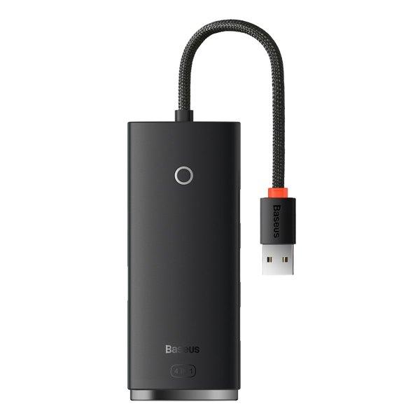 USB-хаб концентратор Baseus Lite Series 4 порта USB-A - 4xUSB-A 3.0 0.25 м Black (WKQX030001)