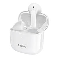 Беспроводные Bluetooth наушники Baseus E3 Bluetooth 5.0 TWS водонепроницаемые IP64 White (NGTW080002)