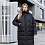 Пальто зимові жіночі  великих розмірів 48-56 чорний, фото 2