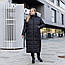 Пальто зимові жіночі  великих розмірів 48-56 чорний, фото 3