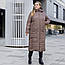 Пальто зимові жіночі  великих розмірів 48-56 чорний, фото 6