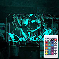 Акриловий світильник-нічник з пультом 16 кольорів Devil May Cry 4 tty-n002009