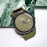 Жіночий наручний кварцовий стрілочний годинник хакі Skmei 1509AG Army Green, фото 3