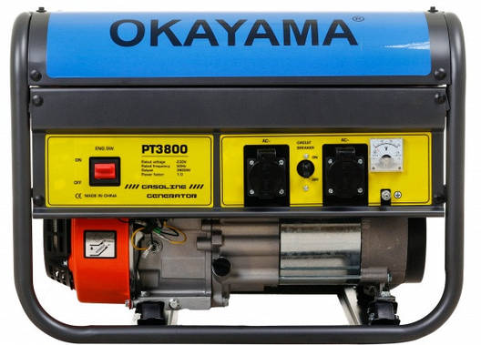 Генератор бензиновий Okayama PT-3800 (3.8 кВт 100% Мідна обмотка), фото 1
