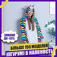 Пижама Кигуруми взрослая BearWear Котик Разноцветный