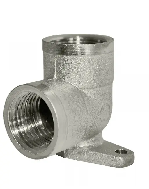 Кутник латунний різьбовий монтажний (настінний) Gross 1/2''