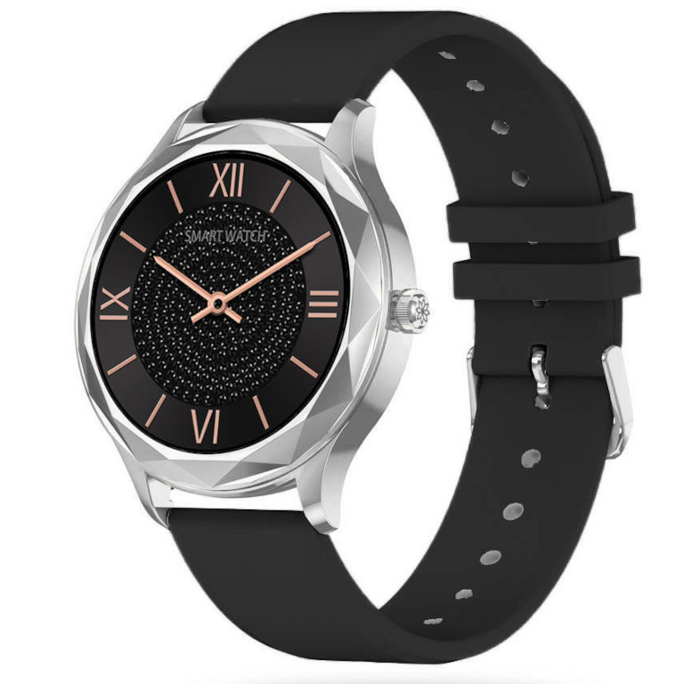 Годинник SMARTWATCH UNISEX PACIFIC 27-7 чорний/срібло