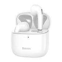 Беспроводные Bluetooth наушники Baseus E8 TWS Bluetooth 5.0 водонепроницаемые IPX5 White (NGE8-02)