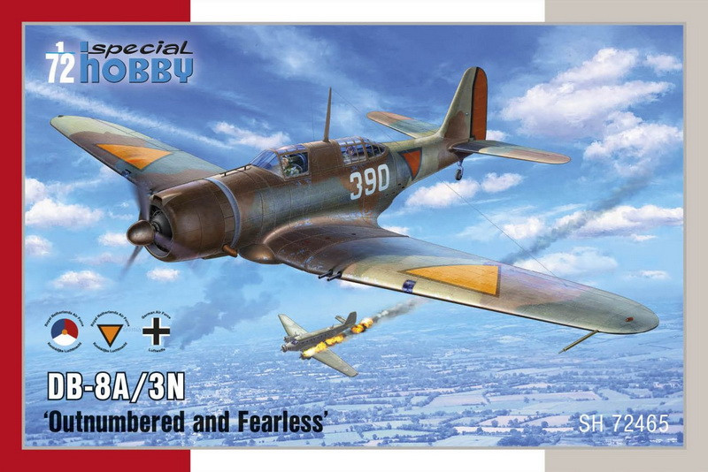 Пластикова модель 1/72 Special hobby 72465 легкий бомбардувальник Douglas DB-8A/3N 'Outnumbered and Fearless'