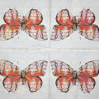 Салфетка декупажная бабочка и кружево 1841