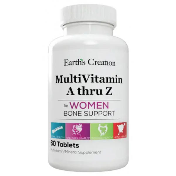 MultiVitamin A thru Z For Women Earth's Creation, 60 таблеток