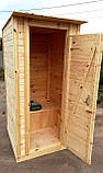 Туалет дерев'яний з імітації бруса (обшивка горизонтально), фото 9