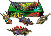 Машинка динозавр игрушечный набор DINOBROS Dinosaur Toy Pull Back mini Cars 6 Pack