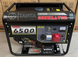 Трьофазний генератор TANTA H7500 (380): 6-6,5 КВт з функцією автозапуску для резервного електропостачання