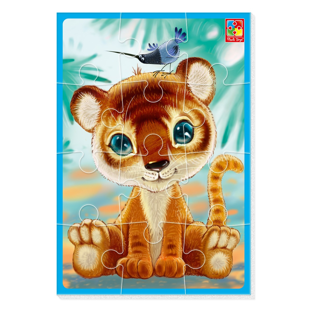 Гра розвиваюча Vladi Toys м'які пазли А5 Малюк зможе "Тигреня" (Укр) (VT1103-93)