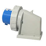 Виделка настінна SEZ IRG 3232 IP67 32A 230V 2P+PE (силова стаціонарна), фото 2