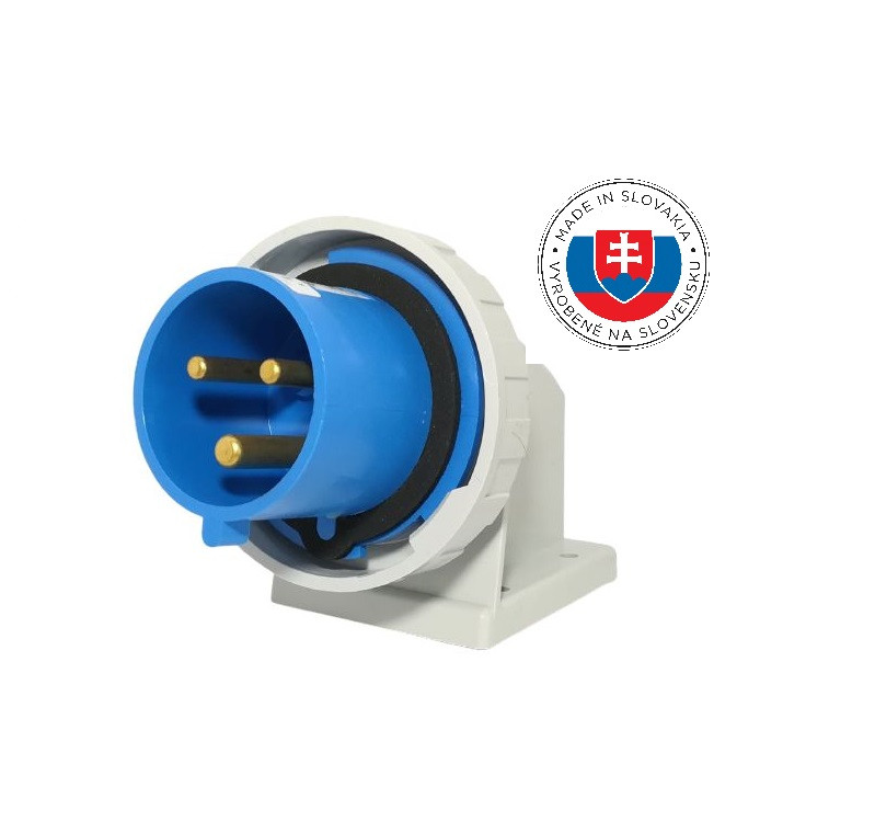 Виделка настінна SEZ IRG 3232 IP67 32A 230V 2P+PE (силова стаціонарна), фото 1